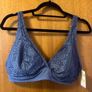 Blue Lace Bralette NWT